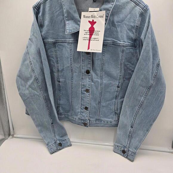 Women with Control XL My Wonder Denim Collection Denim Jacket A516243 NWT - Picture 2 of 16